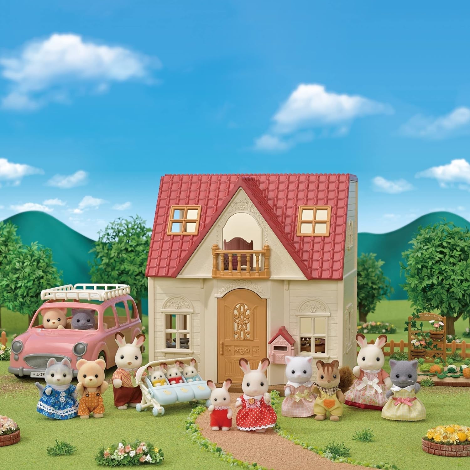 L5567 Căsuță pentru începători NOUĂ, Multicoloră L5706 Familia Iepurașului de Lapte - Figurine pentru casă de păpuși