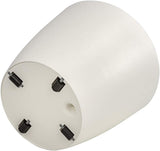 Ghiveci Dehner Mila cu sistem de auto-udare, Ø 30 cm, înălțime 26 cm, plastic, alb
