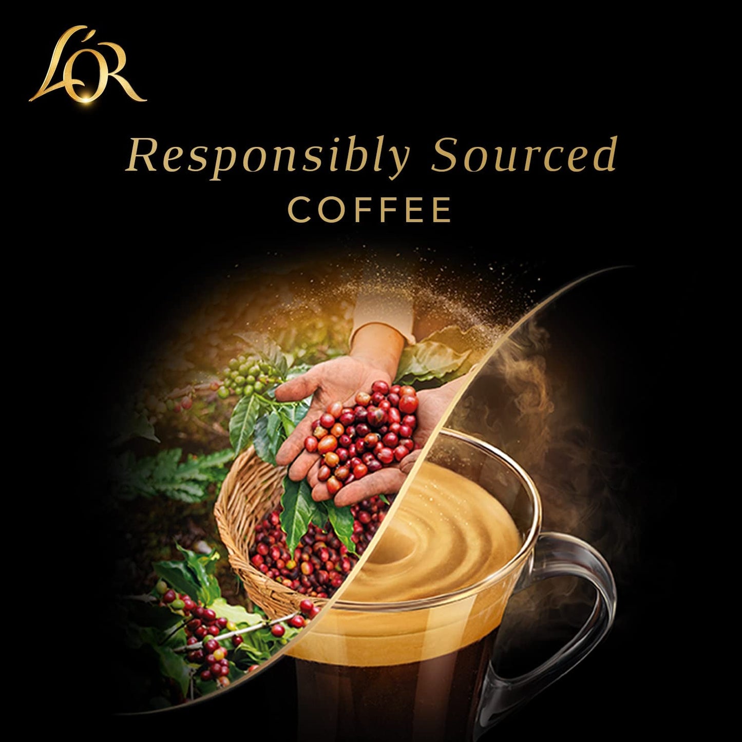L'OR Barista Kaffeekapseln Ristretto, exklusiv für L'OR Barista Maschinen, 5er Pack, 5 x 10 Kapseln