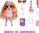 LOL Surprise! Tweens Neon Pop Stars - Thea Stars - 1 păpușă la modă, cu surprize cu iluminare din spate și peste 10 haine și accesorii Pop Star, inclusiv chitara ei roz aprins, cadou pentru copii cu vârsta de 4 ani și peste