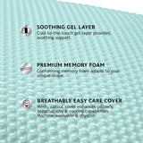 Sealy SE '19 Essentials SM Aqua Bubble Gel Sheet, 1 pernă MC (US), alb, 61 X 40 X 14 cm Perne standard Naty Shop