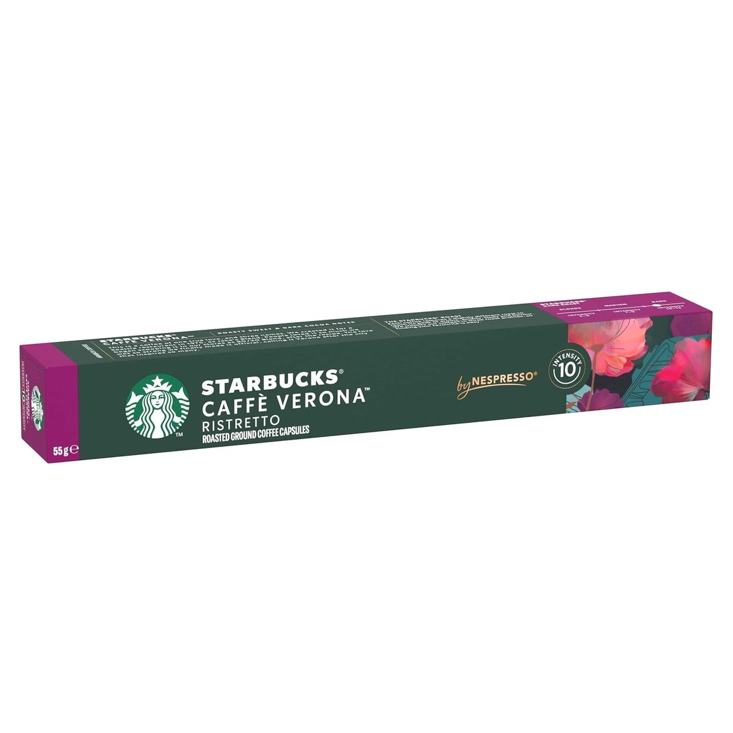 STARBUCKS Caffé Verona by Nespresso, Dunkle Röstung, Kaffeekapseln 10 x 10 (100 Kapseln)