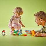 Tren de animale LEGO DUPLO, jucărie tren cu roți, figuri creative de animale de construit și reconstruit, jucărie educativă pentru copii mici, cadou de ziua de naștere pentru fete și băieți iubitori de animale de la 1½ ani 10412 Seturi de constructie Besuche den LEGO-Store