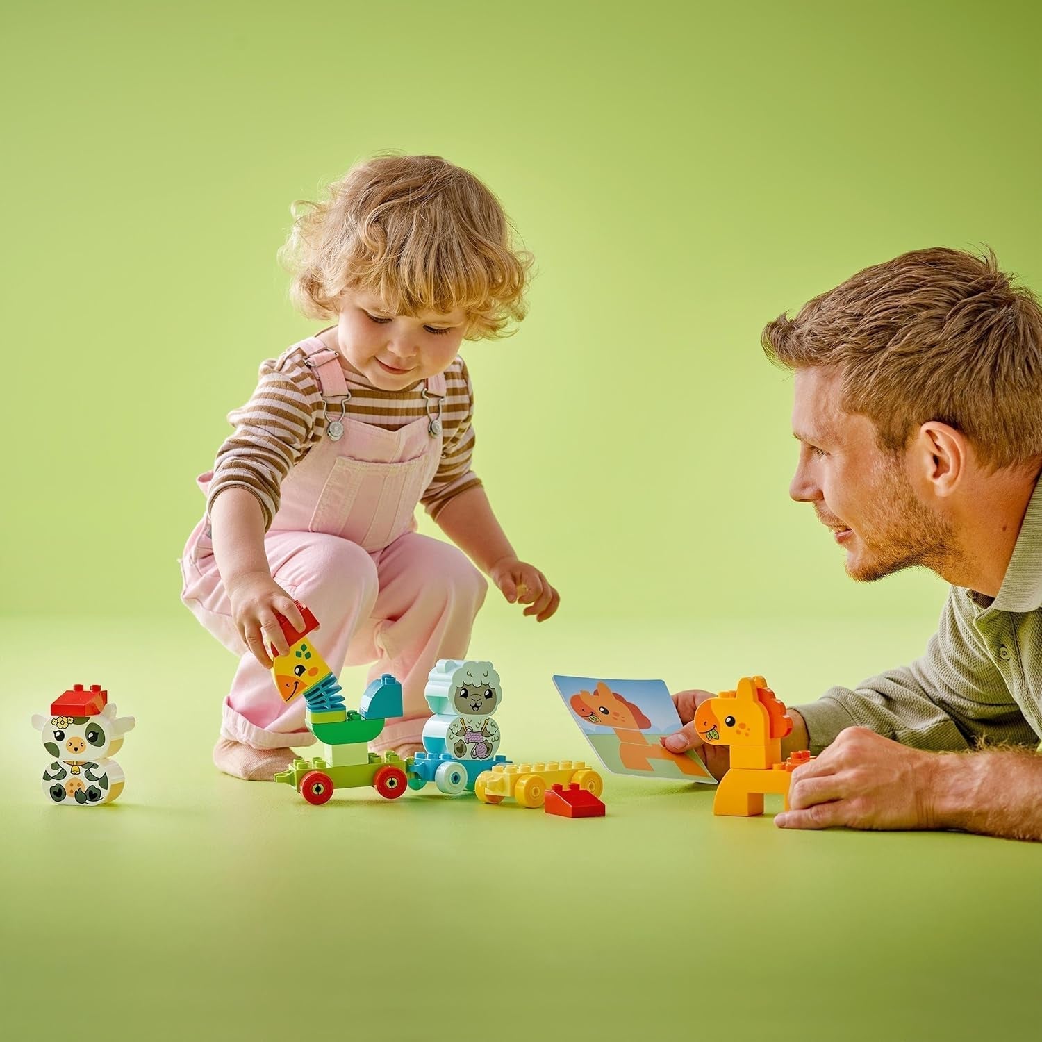Tren de animale LEGO DUPLO, jucărie tren cu roți, figuri creative de animale de construit și reconstruit, jucărie educativă pentru copii mici, cadou de ziua de naștere pentru fete și băieți iubitori de animale de la 1½ ani 10412 Seturi de constructie Besuche den LEGO-Store