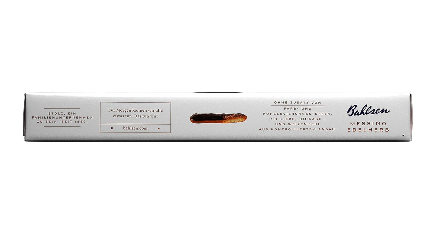 Bahlsen Messino Edelherb - Pachet de 4 - Aluat pufos cu umplutură de portocale și ciocolată Edelherb (1 x 125 g)