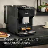 Espressor automat Siemens EQ500 classic, ecran TFT color, 5 tipuri de cafea și lapte, funcție dublă de preparare a ceștilor, curățare ușoară, unitate de preparare detașabilă, cu furtun de lapte, negru, TP511E19