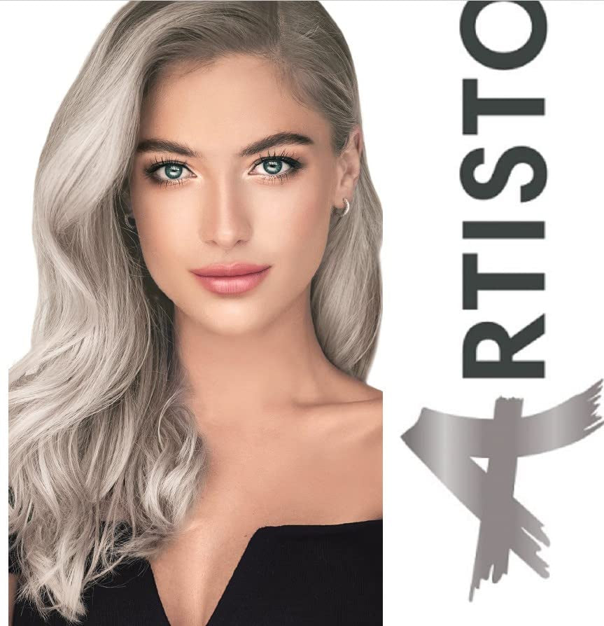 Culoarea permanentă a părului Color & Care 120ml, rezultat profesional, acoperirea părului gri, îmbogățită cu complexe de îngrijire a uleiurilor-Culoarea părului de lungă durată (10.1 Super blond deschis cenușă) Vopsea pentru par Naty Shop