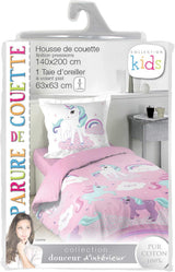 Lenjerie de pat Unicorn cu față de pernă, bumbac Lenjerie de pat - copii Naty Shop