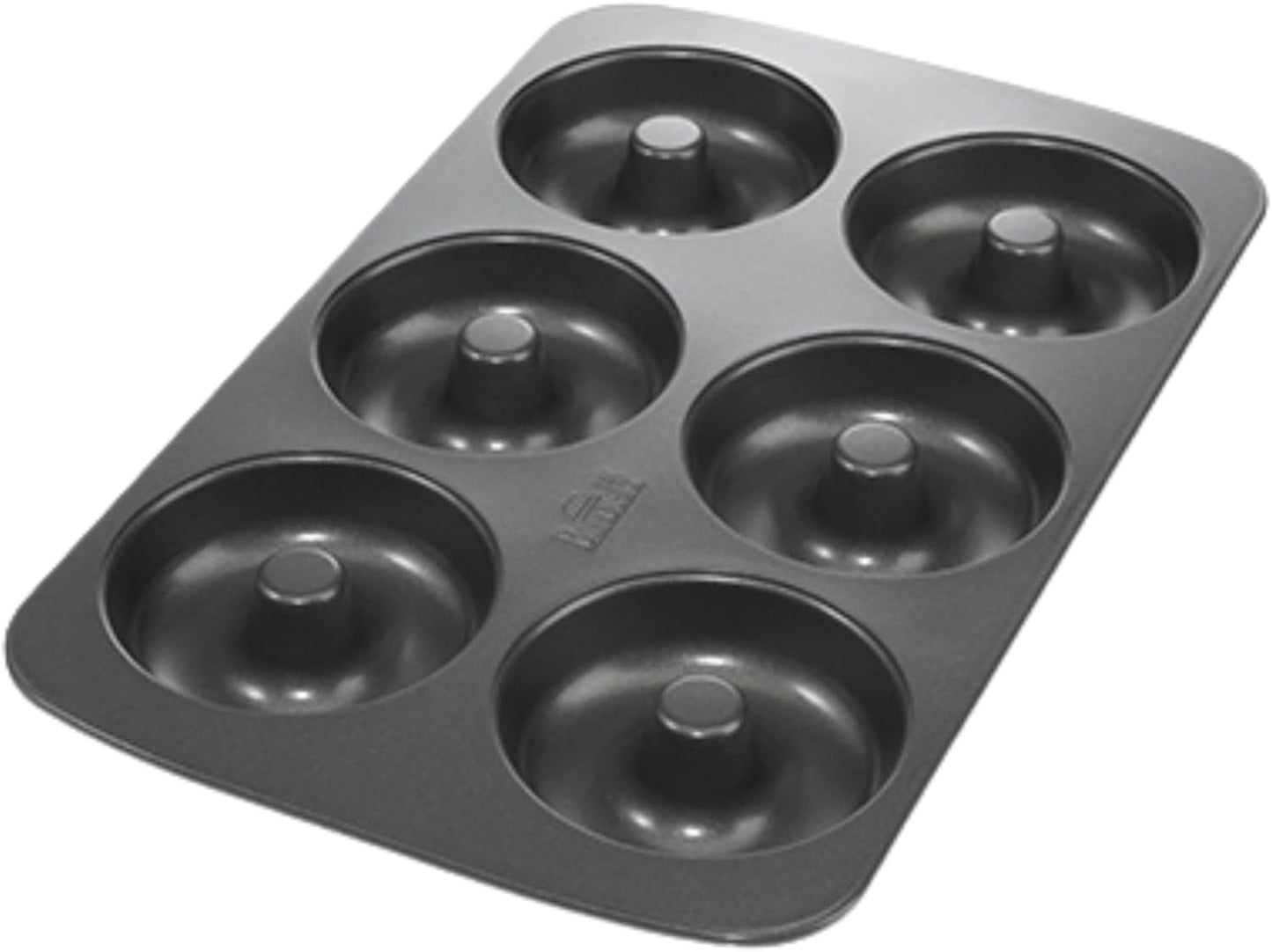 Birkmann, Easy Baking, Donutblech, Backform Für 6 Donuts, Mit Hochwertiger Antihaftbeschichtung, Ø 9 Cm, Mit Rezept, 881631 Matrite si tavi pentru copt Naty Shop 6Er Donut-Blech
