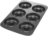 Birkmann, Easy Baking, Donutblech, Backform Für 6 Donuts, Mit Hochwertiger Antihaftbeschichtung, Ø 9 Cm, Mit Rezept, 881631 Matrite si tavi pentru copt Naty Shop 6Er Donut-Blech