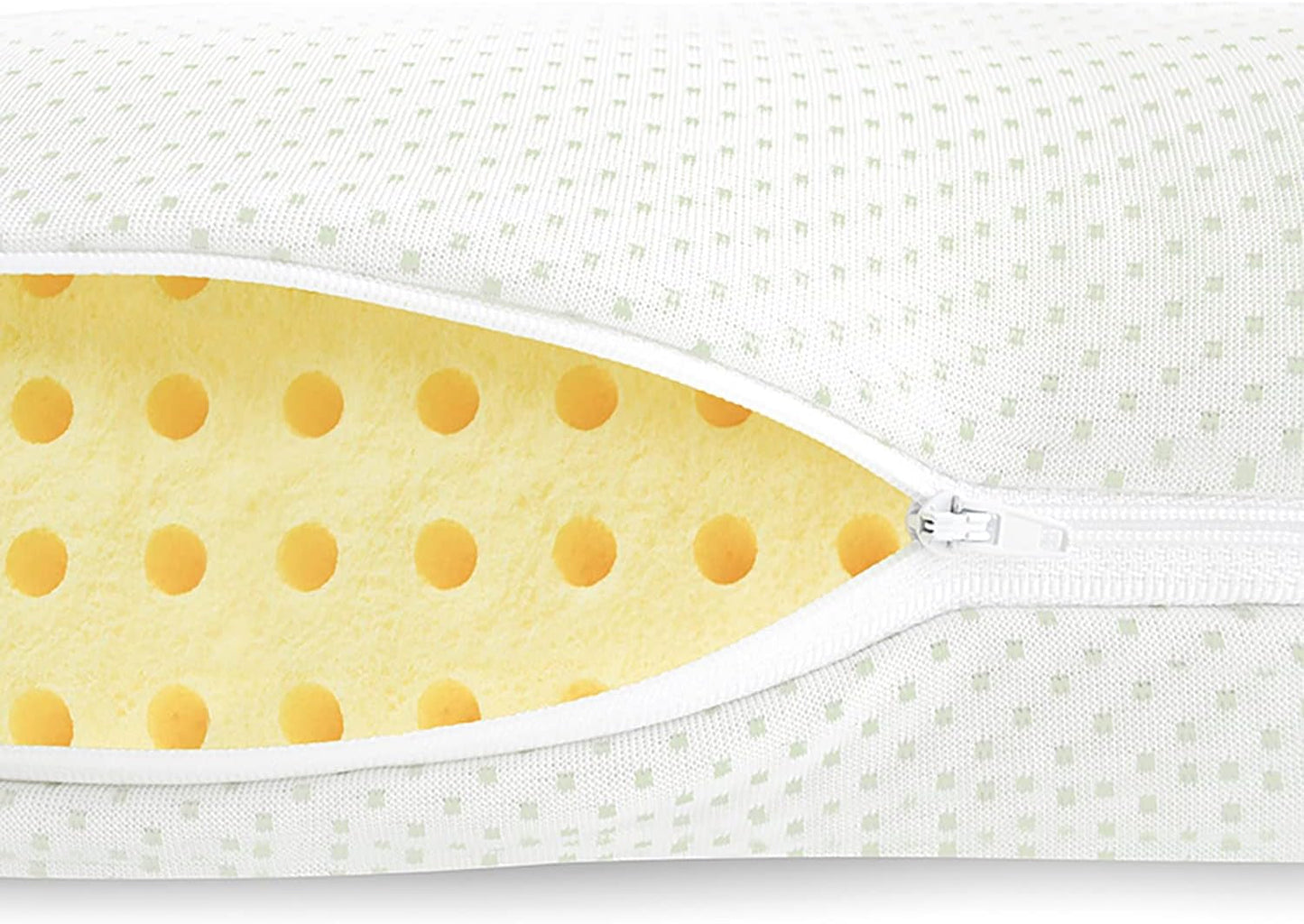 Mister Sandman Pernă ergonomică 40X80, pernă pentru gât cu față de pernă Aloe Vera, pernă Visco perfect potrivită pentru cei care dorm abdominal, cei care dorm pe spate și cei care dorm lateral, pernă cu spumă de memorie Perne ortopedice cervicale Naty Shop