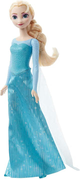 Mattel Disney The Ice Queen Elsa Doll, The Ice Queen Doll, păr blond pieptănat, mobilă, pantofi detașabili, cadouri Disney, jucării de la 3 ani, HLW47 Papusi Naty Shop