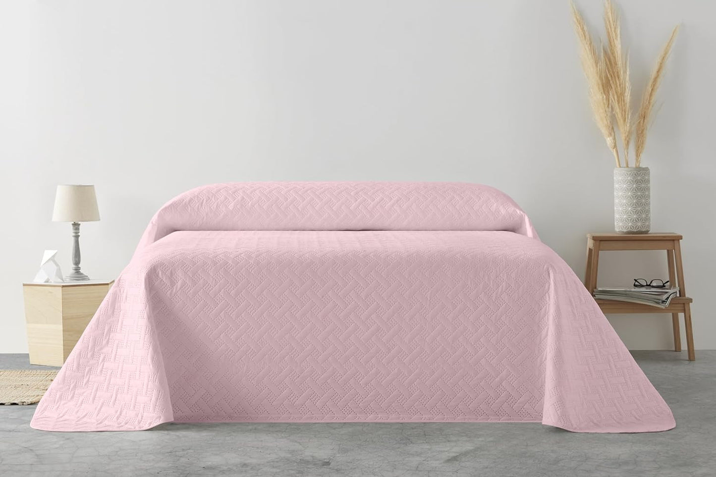 LISO - Cuvertură de pat pentru 105 Cm - Cuvertură de pat Bouti Bed - Primăvară și vară - 200X260 Cm - Roz Paturi si Cuverturi Besuche den Degrees home-Store