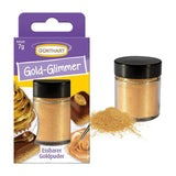 Günthart Backdecor Pudră de Aur - Sclipici Comestibil, Pudră de Colorant Alimentar, Sclipici pentru Băuturi - Mică Strălucitoare cu Praf de Aur pentru Pasionații de Coacere, 1 Pachet (1 x 7 g)