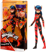 Bandai - Miraculous Ladybug - Doll Marinette Colour Change Surprise - Păpușă articulată Miraculous, 26 Cm + 3 surprize - Model aleatoriu - P50390 Papusi Naty Shop Dragon Bug