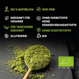 Ceai japonez Matcha, calitate premium, pudră. 100% natural. Reducător de ceai verde, detoxifiant puternic și antioxidant. Matcha pur cultivat - Origine: Japonia (100 g)