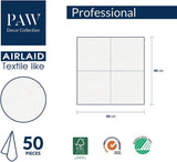 PAW - Șervețele Airlaid (40 X 40 Cm) I 50 bucăți I Unicolor I Asemănătoare țesăturii I Decor de masă elegant I Horeca I Pentru ocazii importante precum nunți, petreceri, Crăciun I Unicolor: Roz
