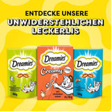 DREAMIES SHAKE UPS Multivitamine Seafood Festival, recompense pentru pisici în pliculețe porționate - 55g (6 pliculețe)