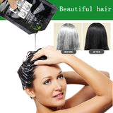 Culoarea instantanee a părului, șampon pentru vopsirea părului negru, durează 30 de zile, ingrediente naturale Vopsea pentru par Naty Shop