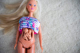 Simba 105733333 - Steffi Love Welcome Twins, Păpușă însărcinată, cu gemeni, cu masă de înfășat și cadă, accesorii, Păpușă la modă, 29 cm, pentru copii de la 3 ani în sus