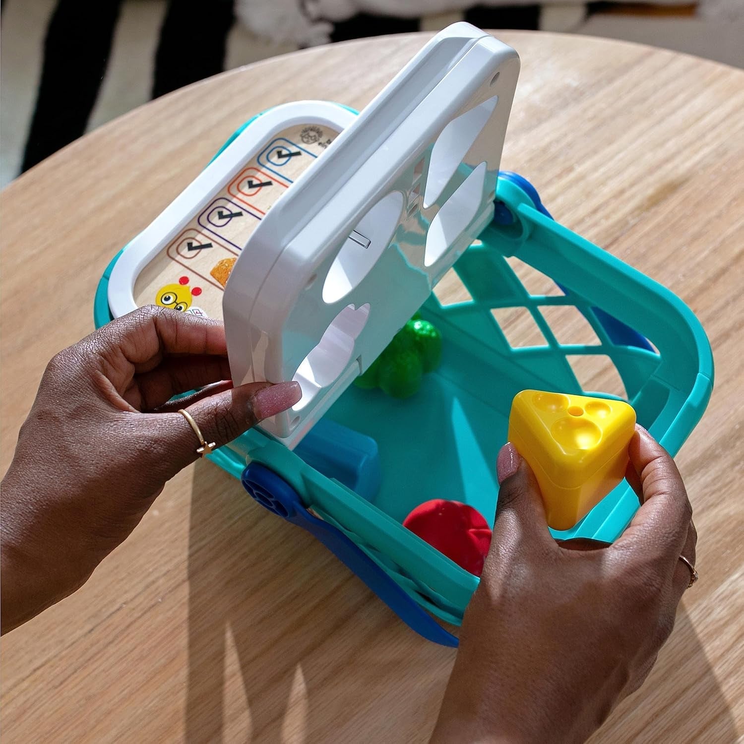 Jucărie Baby Einstein + Hape Magic Touch Register Pretend to Check Out, cu sunete reale și muzică, de la 9 luni în sus Jucarii Bebe Naty Shop