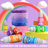 Colorant alimentar gel - Fidton 7 culori colorant alimentar foarte concentrat, decorațiuni comestibile pentru tort pentru fondant, colorant alimentar pentru colorarea ouălor, gogoșilor, macaroanelor - 10 ml