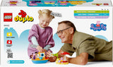LEGO DUPLO Peppa's Boat Trip: Set de joacă cu barcă de jucărie pentru a construi și reconstrui cu 2 figuri, jucărie creativă, idee de cadou pentru copii de la 2 ani, băieți și fete 10432 Seturi de constructie Besuche den LEGO-Store