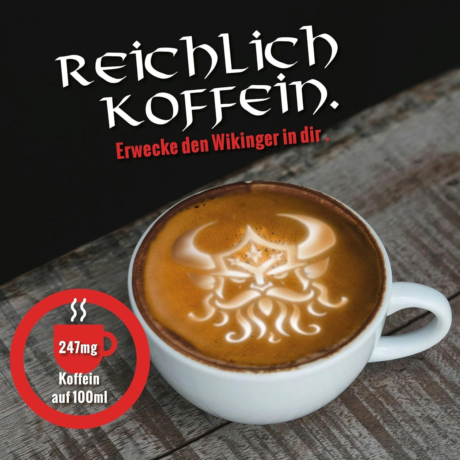 Blank Roast - GUNNAR - 1kg - Ganze Kaffee-Bohnen Extra Stark - Kräftige Robusta-Röstung - 494mg Koffein je Tasse - Würzig & Kraftvoll mit Noten von dunkler Schokolade - Säurearm