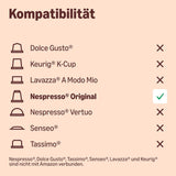 By Amazon Hauskompostierbare Kaffeekapseln, kompatibel mit Nespresso, 100 % kolumbianischer Arabica, 20 Stück – Rainforest Alliance-zertifiziert