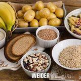 Făină de ovăz Weider Gourmet (1,9 kg) aromă de brownie. Fulgi de ovăz integrali. Sursă de proteine cu conținut scăzut de zahăr.