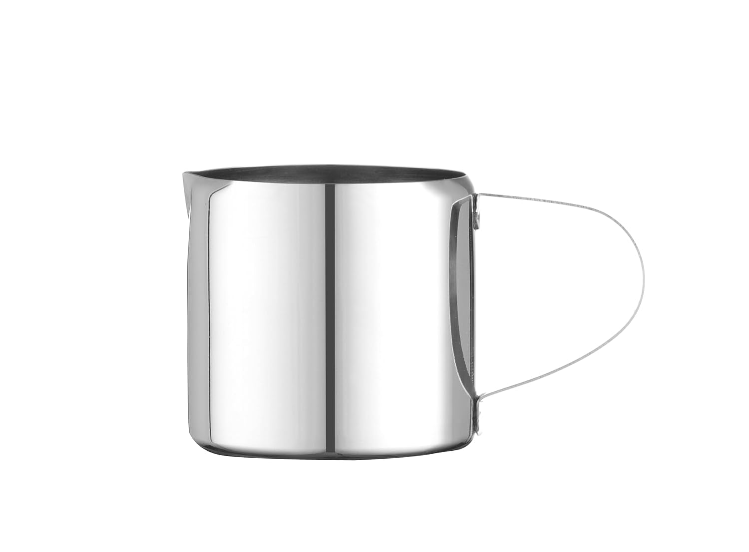 Cană de lapte mini HENDI, design drept, cu mâner solid, ulcior pentru frișcă, ulcior mic pentru lapte, ulcior pentru spumare, ulcior pentru frișcă, ulcior pentru frișcă, 120 ml, ø55 x (Î) 55 mm, oțel inoxidabil