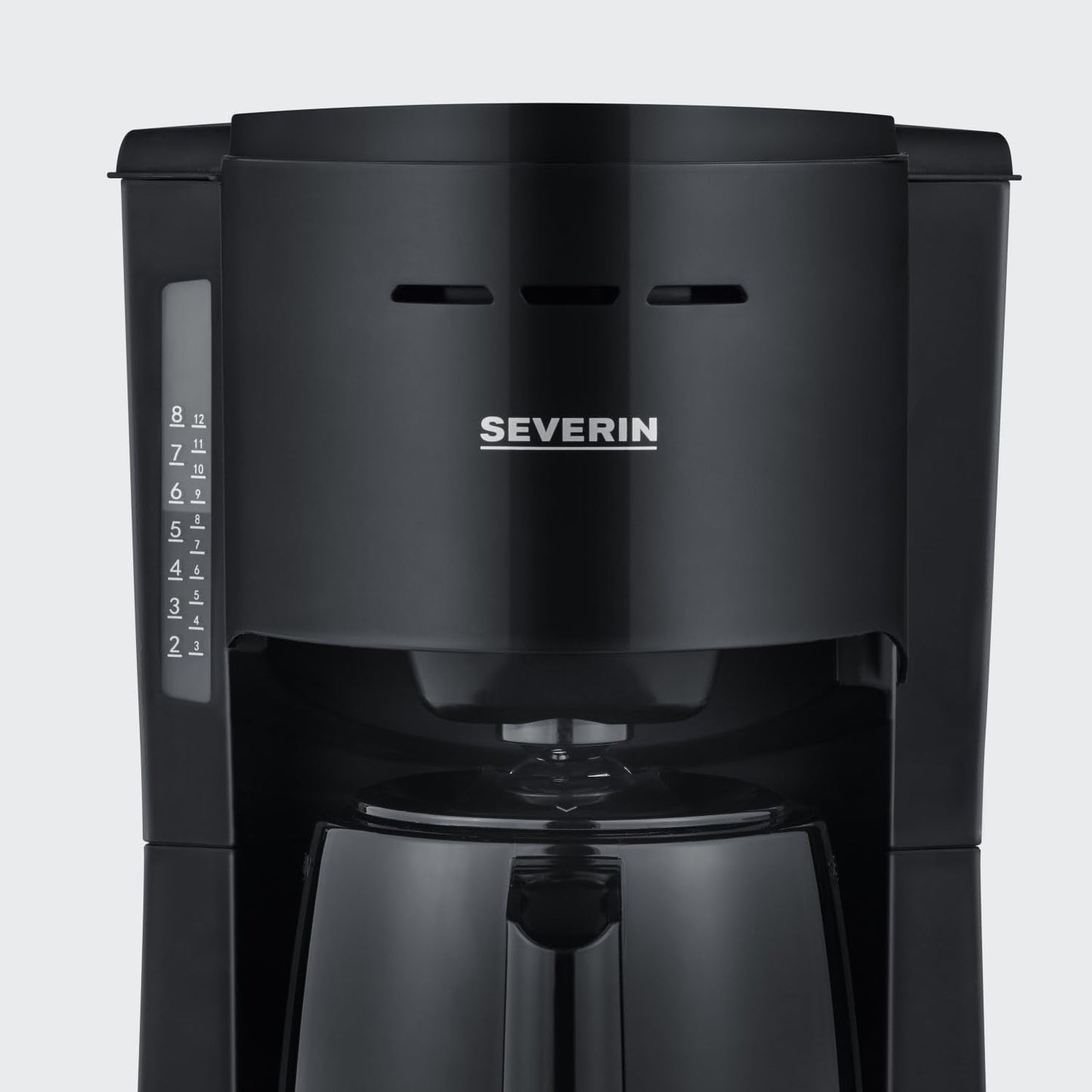 Aparat de cafea cu filtru SEVERIN cu carafă termică, aparat de cafea pentru până la 8 cești, aparat de filtru atractiv cu carafă izolată, negru, 1 litru, KA 9306