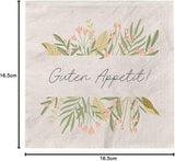 Grafik Werkstatt Serviettes Mit Spruch Groß | 20 bucăți | 16,5 X 16,5 Cm | Gri | Bon Appetit!