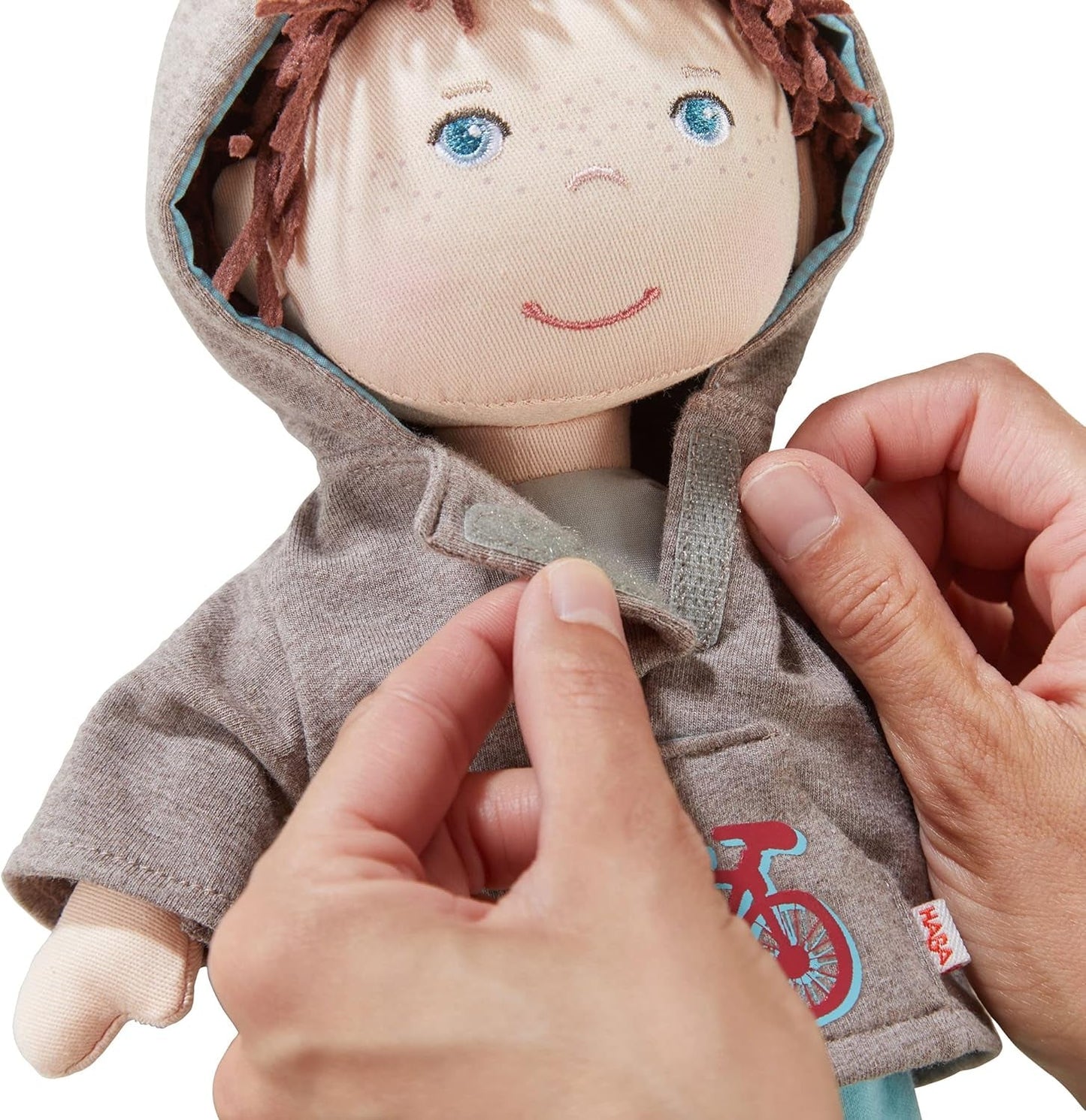 HABA 306528 - Păpușă Lian - Păpușă de pluș pentru copii de la 18 luni pentru joacă și îmbrățișare din materiale moi - Dimensiune: 30 cm Papusi Naty Shop