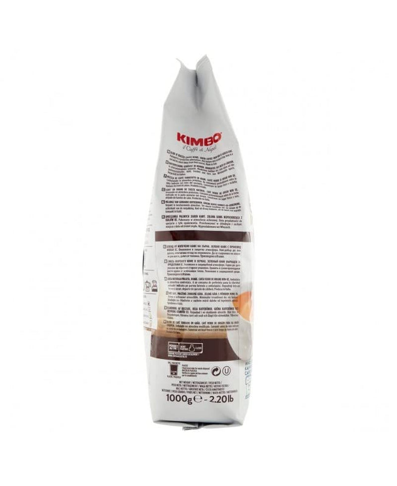 3x Boabe de cafea Espresso Classico, prăjire medie, boabe întregi de cafea, prăjire medie, pungă de 1 kg, cafea din Napoli