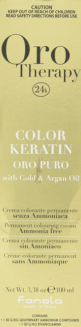 Fanola Oro Therapy Color Keratin 5.0 100ml Vopsea pentru par Naty Shop 10 Blond platinat