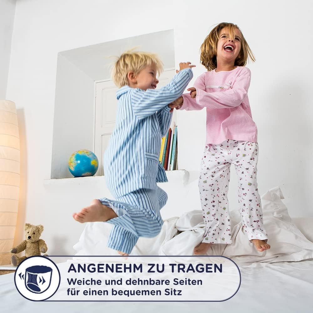 Scutece Huggies DryNites foarte absorbante pentru noapte, pentru fete 3-4 ani (12-21 kg), 4 x 16 bucăți (64 bucăți în total), pachet lunar de scutece-chiloți