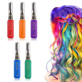 5 culori Vopsea de păr temporară pentru copii lavabilă, mascara de păr colorată, salon de cretă pentru păr Vopsea pentru par Naty Shop