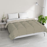 Lenjerie de pat italiană, plapumă de iarnă, taupe/crem, 250X200Cm Plapumi si pilote Naty Shop