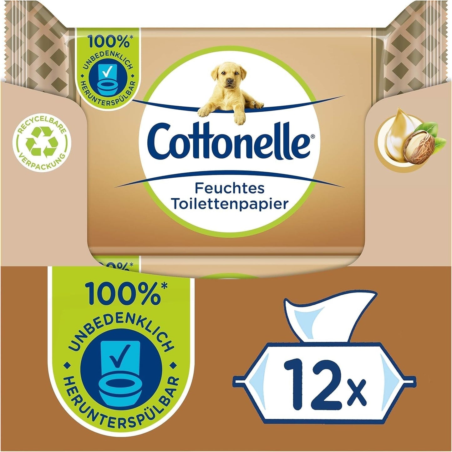 Șervețele umede, My Spa Experience - Cashmere And Shea Butter, biodegradabilă, fără plastic, reînchizibilă, pachet valoric, 12 X 42 șervețele umede
