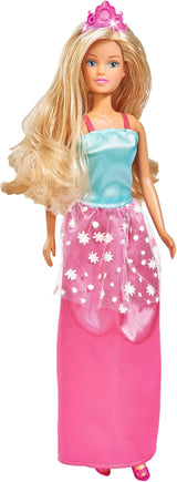 Simba 105733092 - Steffi Love Fashion Deluxe, păpușă în rochie de seară, cu opt rochii suplimentare și accesorii asortate, 23 de piese, 29 cm, vârste 3+