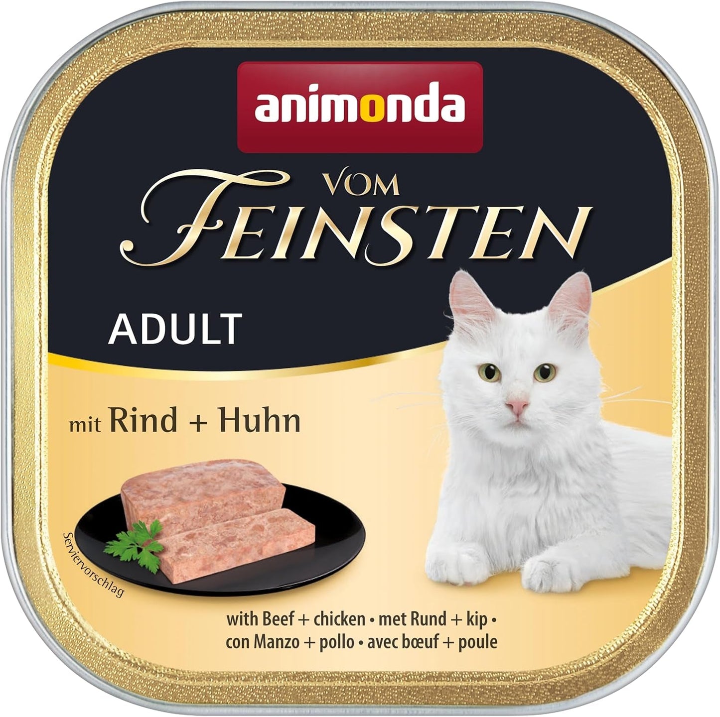 animonda Vom Feinsten Hrană umedă pentru pisici adulte, varietate de pui, 6 x 100 g