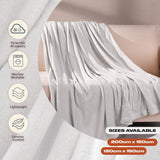 Cuvertură de pat Brentford's Ultra Soft Fleece, Silver Grey, Large Double - 150 X 200Cm Paturi si Cuverturi Besuche den Brentfords-Store