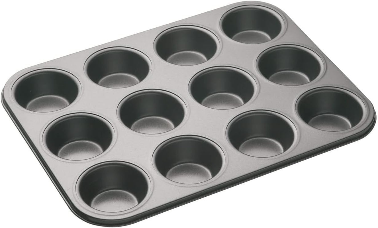Masterclass 6-Loch-Muffinblech Mit PTFE-, PFOA- Und Bpa-Freiem Antihaftbeschichtung, Robustes 1Mm Dickes Karbonstahlblech, 27 X 18Cm Cupcake-Form Matrite si tavi pentru copt Naty Shop 35 X 27 X 2.5 Cm