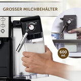 Espresso Breville Prima Latte II | Aparat de latte și cappuccino | Pompă profesională cu 15 bari și spumator de lapte | Argintiu [VCF108X]