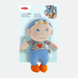 Covorașe HABA Înger Păzitor – Păpușă din material textil drăguță (15 cm), cadou ideal de bun venit pentru bebeluși și copii mici – Lavabil la 30 °C – 2011869001