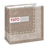 Fato - Șervețele din hârtie uscată, airlaid, efect textil, pachet cu 50 de șervețele, format 40X40 pliate în 4, Tropicana Decor