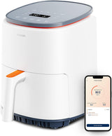 COSORI Hot Air Fryer Airfryer, 12-In-1 Air Fryer XXL 6.2L, Hot Air Fryer cu fereastră de vizualizare și memento de agitare, 80 de rețete Electrocasnice Naty Shop Alb perlat 3.8L Compact