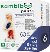 Scutece de unică folosință Bambiboo, prietenoase cu pielea, cu fibre fine de bambus - Chiloți pentru scutece pentru bebeluși - Huse de scutece de unică folosință - Protecție pentru pielea sensibilă - Foarte absorbante - Mărimea 4 (Maxi), 16 bucăți