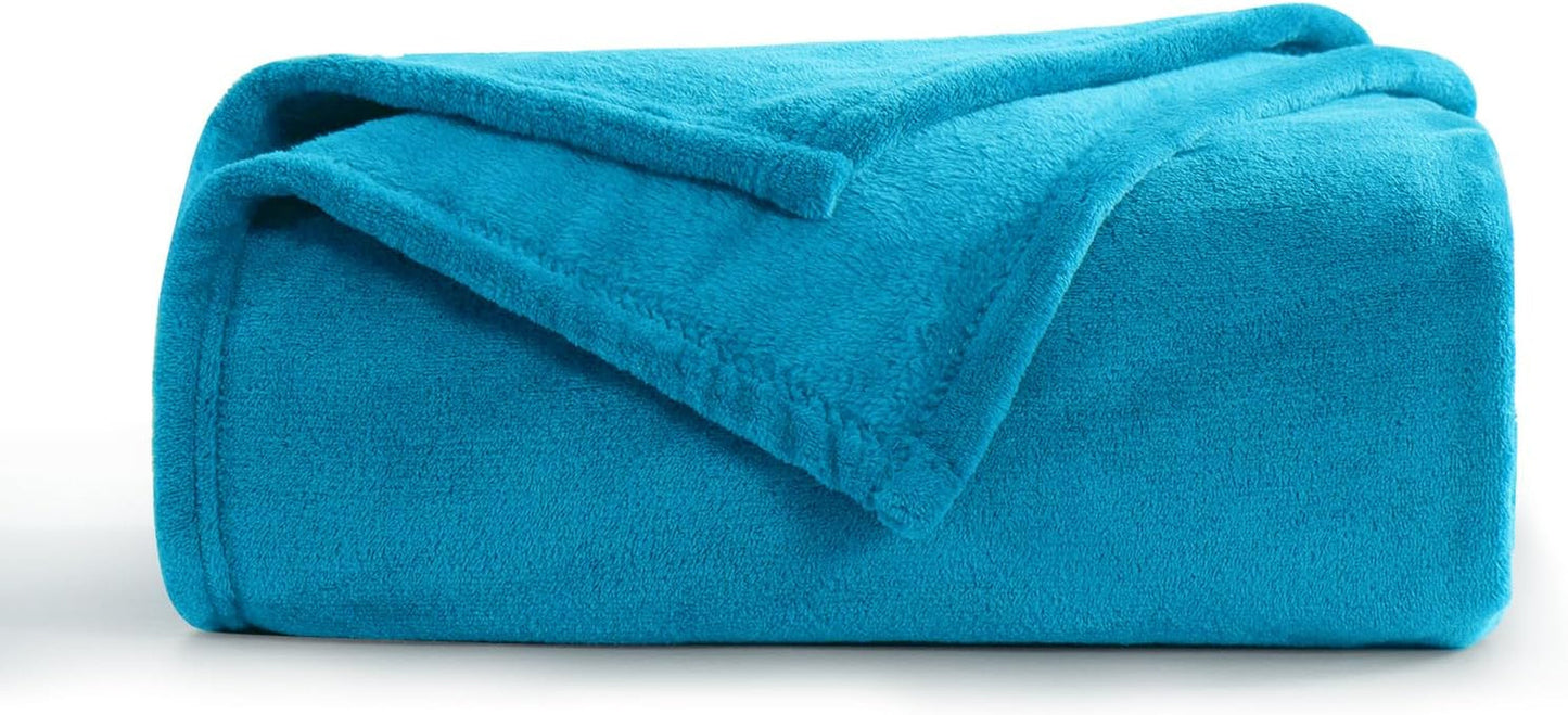 Aisbo Cuddly Blanket Fluffy Blanket Grey - Fleece Blanket 150X200 Cm XL Warm Sofa Blanket, Cosy Living Blanket Light Grey Soft As Living Room Blanket Couch Blanket For Winter Paturi si Cuverturi Besuche den Aisbo-Store Turcoaz 150 X 200 Cm
